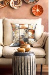 PATCHWORK DESENLİ MODERN ÇİFT TARAFLI DİJİTAL BASKILI KIRLENT KILIFI 4'LÜ SET ( KRL 02 )