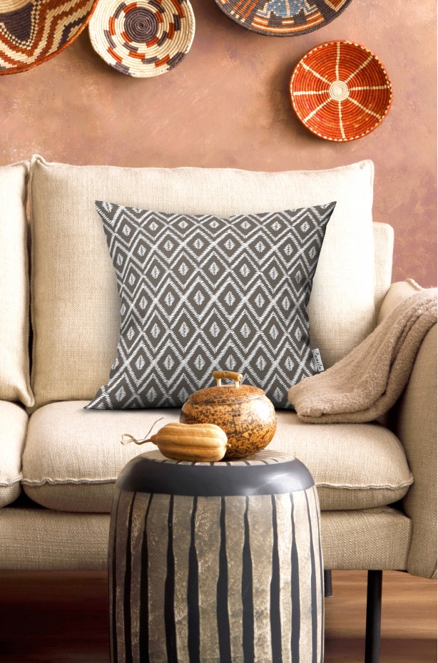 PATCHWORK DESENLİ MODERN ÇİFT TARAFLI DİJİTAL BASKILI KIRLENT KILIFI 4'LÜ SET ( KRL 02 )