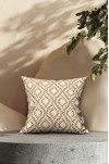 KETEN DESENLİ MODERN MOTİFLİ ÇİFT TARAFLI DİJİTAL BASKILI KIRLENT KILIFI 4'LÜ SET ( KRL 02 )