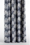 Klasik ağaç dalı desenli Lacivert Renkli Dijital Baskılı Modern Fon Perde - 140x270 cm ( PERDE 42 )
