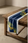 CANİLA EPHESUS Limon Deseni Lacivert Detaylı Runner 45 x 145 Cm 1 ADET ( EPHESUS R1 )