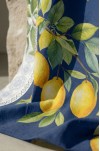 CANİLA EPHESUS Limon Deseni Lacivert Detaylı Runner 45 x 145 Cm 1 ADET ( EPHESUS R1 )