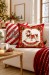 Dijital Baskılı Yeni Yıl Kırlent Kılıfı. SALLANAN AT Yılbaşı Desenli Çift Taraflı Kullanım 43x43cm 2'li SET ( NOEL164 )