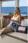 CANİLA MARİNE Beach Desenli Lacivert, Beyaz DİKDÖRTGEN Kırlent 33 x 53 Cm Çift Taraflı Kırlent Kılıfı 1 ADET ( MARİNE 4 )