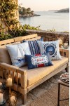 CANİLA MARİNE Beach Desenli Lacivert, Beyaz DİKDÖRTGEN Kırlent 33 x 53 Cm Çift Taraflı Kırlent Kılıfı 1 ADET ( MARİNE 4 )