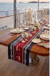 CANİLA MARİNE Deniz Temalı Lacivert Detaylı Runner 45 x 145 Cm 1 ADET ( MARİNE R1 )