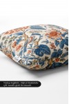 SAFİR Dijital Baskılı Çiçek Desenli Kare Kırlent Kılıfı 43 x 43 Cm Çift Taraflı Kırlent Kılıfı 1 ADET ( SAFİR 1 )