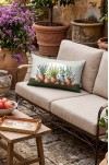 CANİLA SİCİLİA Saksı Motifli Yeşil Dikdörtgen Kırlent 33 x 53 Cm Çift Taraflı Kırlent Kılıfı 1 ADET ( SİCİLİA 4 )